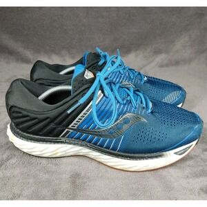 Saucony‎ Men's Triumph 17 Aqua Blue Black Running Shoes Men's Size 12 W